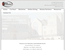 Tablet Screenshot of newmckendree.org